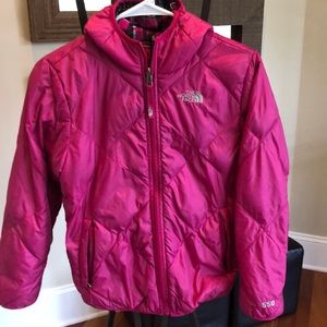 Girls size 10/12 The North Face reversible puffer